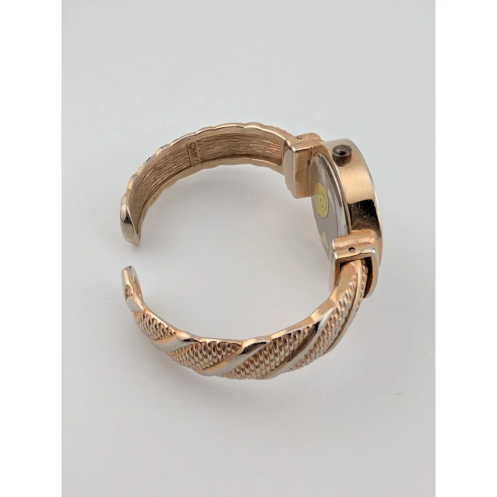 Charming Charlie Watch Women 29mm Case Crystal Rose Gold Bangle- New Battery‎